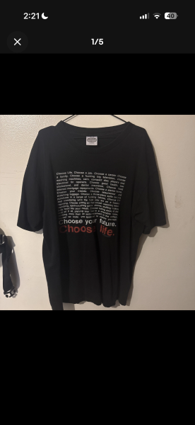 vintage TRAINSPOTTING CHOOSE LIFE T-Shirt LC