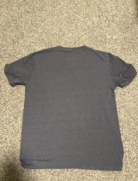 Vintage Nike Athletic Dept Established 1972 Wave Graphic Tee Large Gray