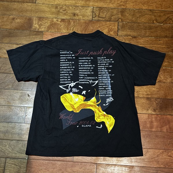 Aerosmith Just Push Play 2001-02 Tour Shirt