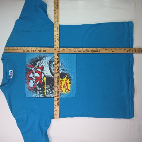 S.D.I. / Strategic Dance Initiative shirt, formerly Blue Riddim Band, Kansas City reggae artifact