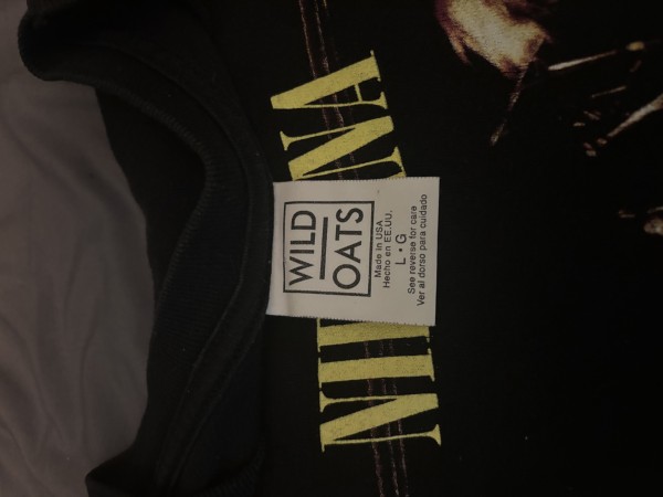 1996 Nirvana Muddy Banks Tee Wild Oats