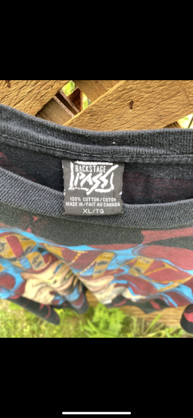 1993 AOP NIRVANA Heart Shaped Box BackStage Pass
