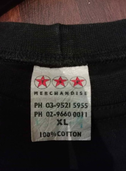 T-shirt NoFX Tour 2002 with TSP Merchandise Tag