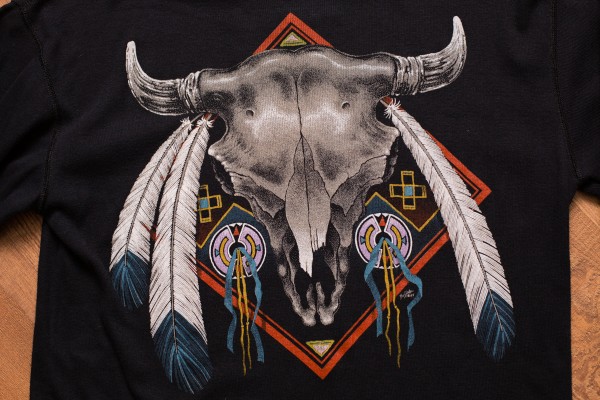 Native American Buffalo Skull "Buffalo Shirts" Long Sleeve