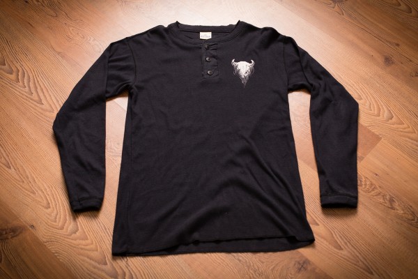 Native American Buffalo Skull "Buffalo Shirts" Long Sleeve