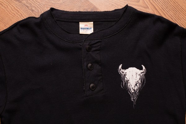 Native American Buffalo Skull "Buffalo Shirts" Long Sleeve