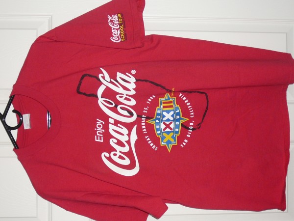 1998 Coca-Cola Super Bowl XXXII Fan Experience shirt