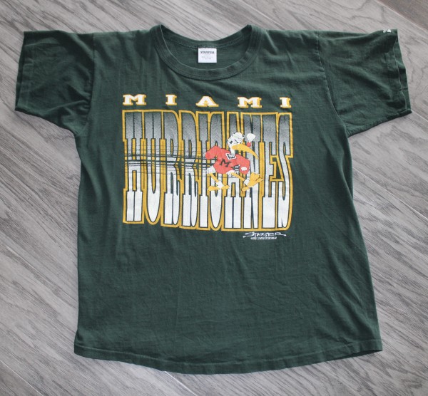 Price check - 1989 Starter Miami Hurricanes t-shirt, size M, made in USA