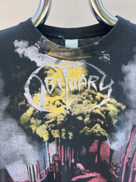 Vintage Obituary World Demise Euro Tag AOP