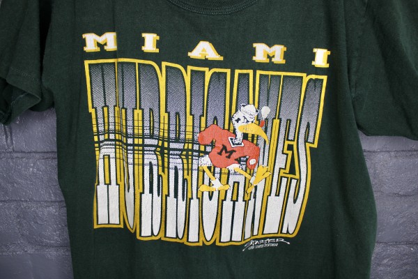 Price check - 1989 Starter Miami Hurricanes t-shirt, size M, made in USA