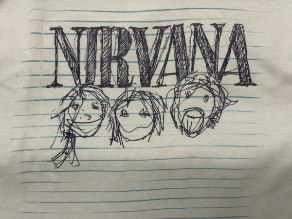 1997 Nirvana Notebook or 'Doodle' Shirt, legit check pls