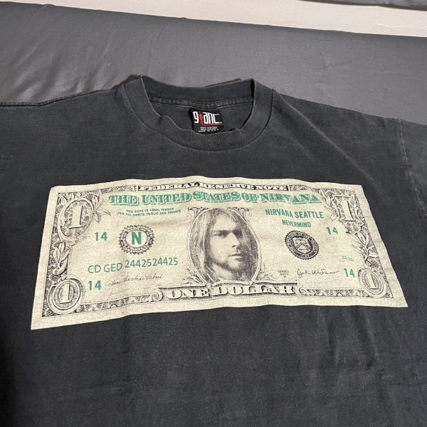 Kurt Cobain Dollar Tee Giant