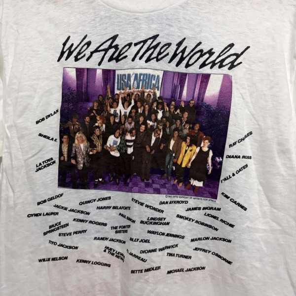 We are the world shirt Hanes