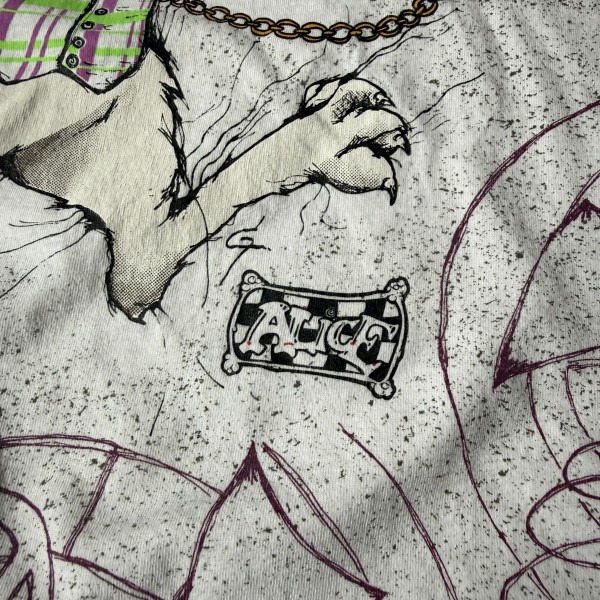 Alice in wonderland white rabbit aop