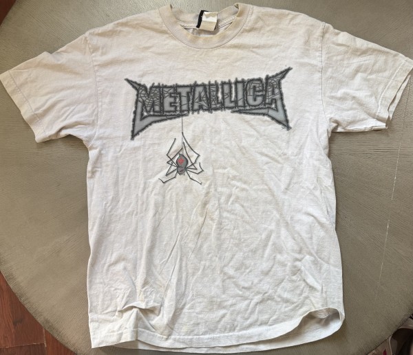 Metallica Spider Shirt Giant Tag