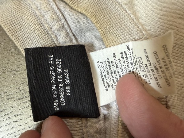 Metallica Spider Shirt Giant Tag