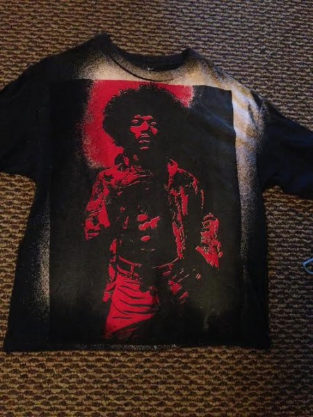 vintage tie dye jimi hendrix t-shirt