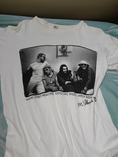 MANIC STREET PREACHERS 1993年日本ツアー長袖Tシャツ 1993 Manic Street Preachers Tokyo Photo Tee (Mitch Ikeda