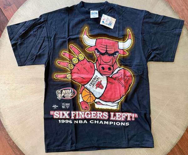 Price Check: 1996 Deadstock Chicago Bulls Six Fingers Left Tultex L