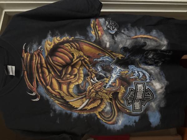 ‘09 Harley Smoky Mountain Dragon shirt