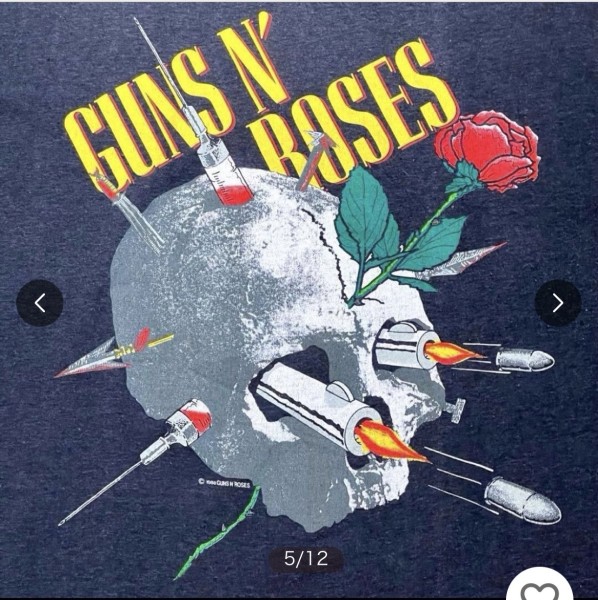 Guns N Roses Skull T-Shirt Appetite for Destruction