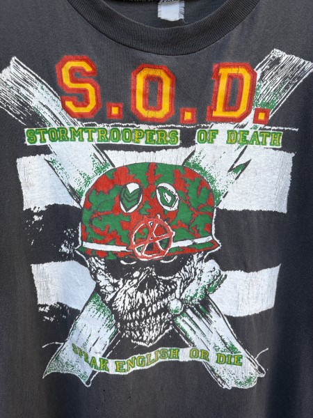 Vintage S.O.D. (Stormtroopers of Death) "Speak English or Die" T-Shirt