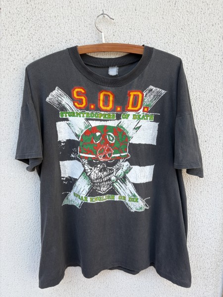 Vintage S.O.D. (Stormtroopers of Death) "Speak English or Die" T-Shirt