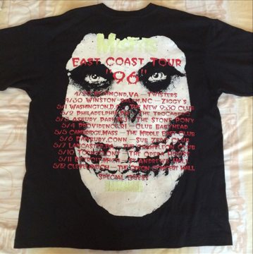 Misfits 1996 East Coast Tour Tshirt