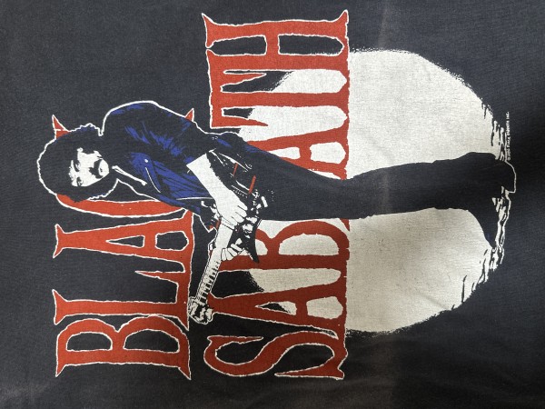 1986 black Sabbath tour t-shirt Tony Iommi