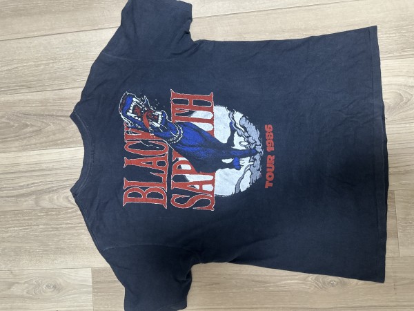 1986 black Sabbath tour t-shirt Tony Iommi