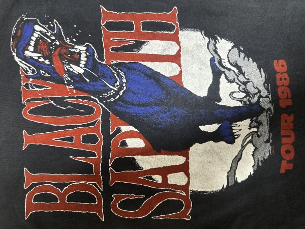 1986 black Sabbath tour t-shirt Tony Iommi