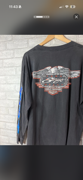 90s Harley V Flame long sleeve