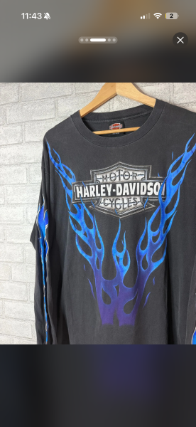 90s Harley V Flame long sleeve
