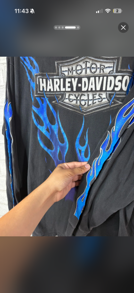 90s Harley V Flame long sleeve