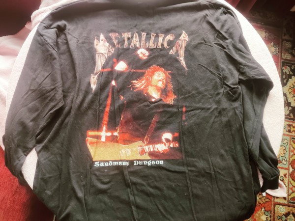 Metallica Sandman's Dungeon black long-sleeved shirt (Spiral designs)
