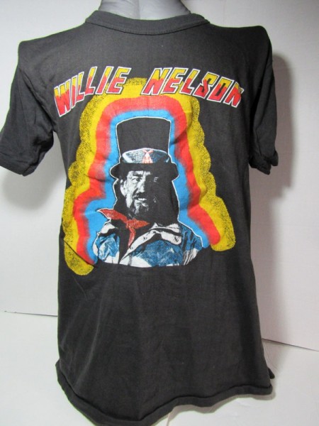 fantasy label 1979 willie nelson  memphis concert t-shirt