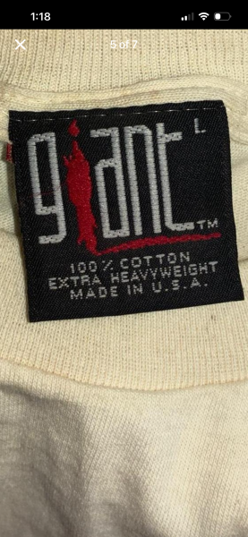 1994 Aerosmith get a grip giant tag