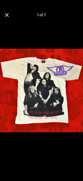 1994 Aerosmith get a grip giant tag