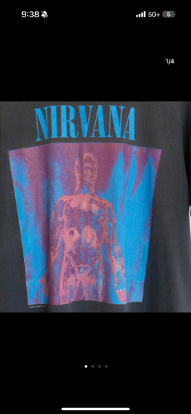 Sliver nirvana shirt