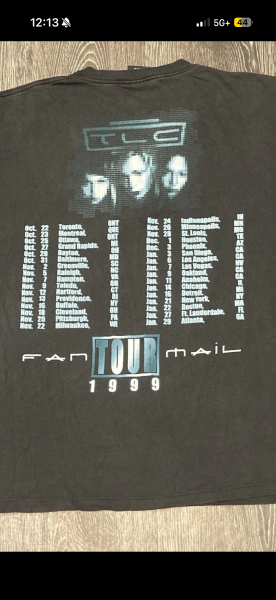 ‘99 TLC Fan Mail Tour Shirt
