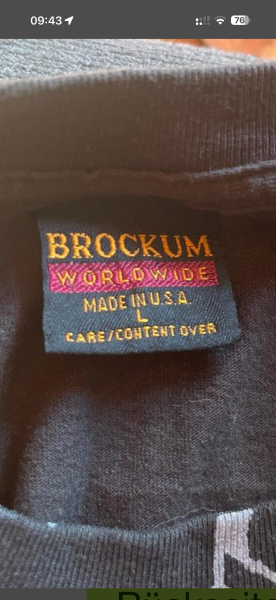 Brockum - Metallica Ringmaster 1992
