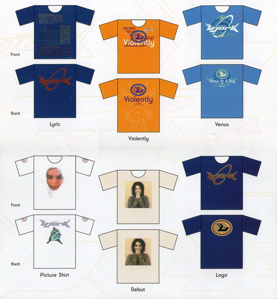 Bjork merch catalogue from that "Debut" era