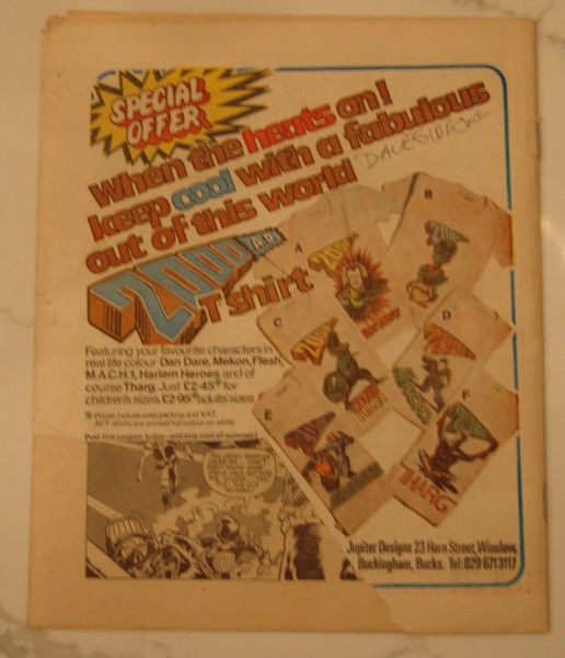 2000AD Comic Original 1977 Harlem Heroes T-Shirt