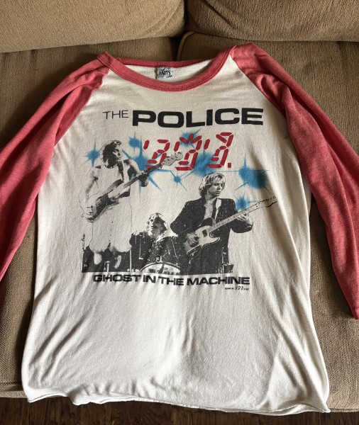 1982 The Police Tour Tee Phase II Pink? Sleeve