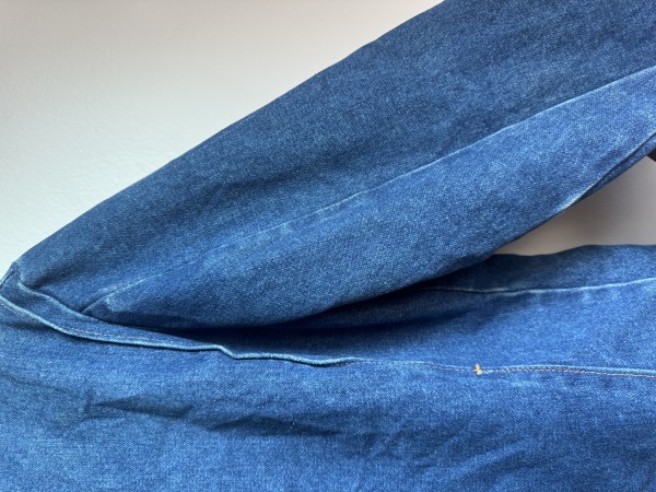 1970s Key Denim Trucker Jacket Corduroy Collar & Pockets