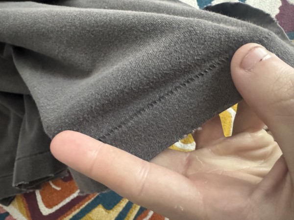 Bottom hem closeup