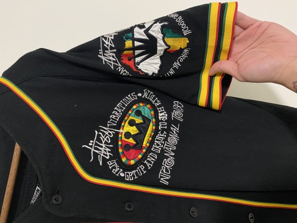 Stussy International tribe/ vibrations rasta baseball jersey