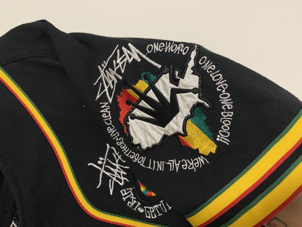Stussy International tribe/ vibrations rasta baseball jersey