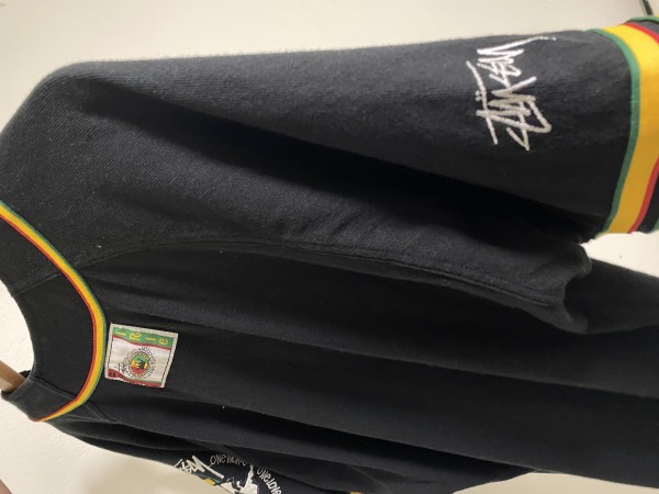 Stussy International tribe/ vibrations rasta baseball jersey