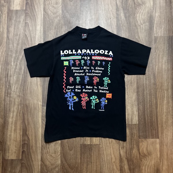 93 Lollapalooza tee on giant by Tee Jays tag
